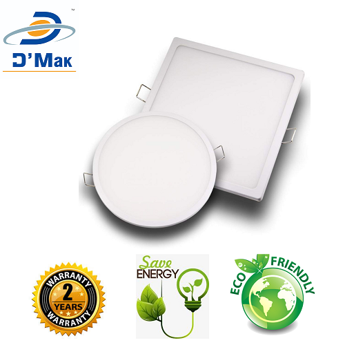 8 Watt Trim less LED Square False Ceiling Panel Light with isolated LED Driver for POP Color-White